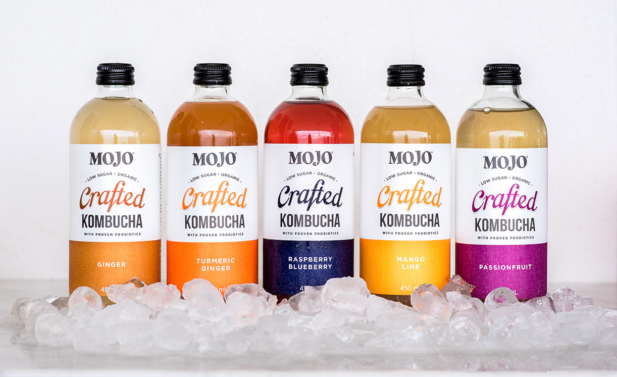 Australian kombucha drink "Mojo"